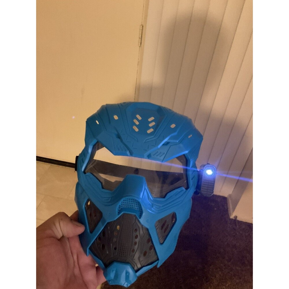 Halloween Hero Combat Mask, Hard Plastic, Child Size Adjustable w/LED Light